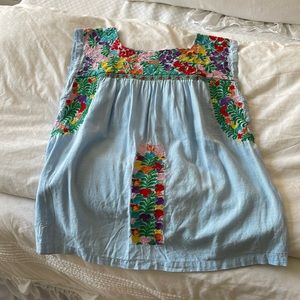 j marie embroidered top
